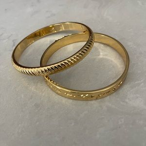 Lilly Pulitzer gold bangles